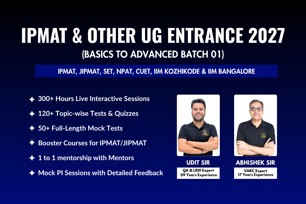 IPMAT & Other UG Entrance Exam 2027 Complete Batch 01 (Basics to Advanced)